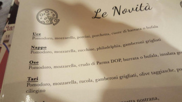 Pizzeria Trattoria Al Sole menu