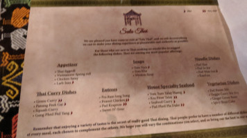 Sala Thai menu