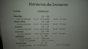 Torero menu
