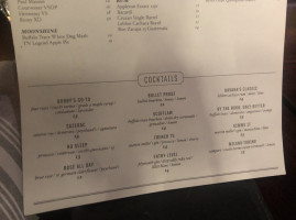 Bobby's Tavern menu