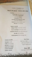 Can Torrella menu