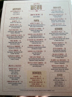 Osteria 106 menu