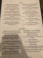Trattoria Italiano menu