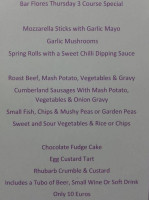 Flores menu