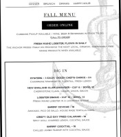The Anchor menu