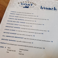 The Fainting Goat menu