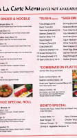 Sushi Mon menu