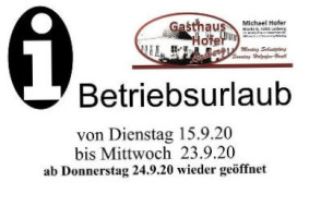 Gasthaus Mariandl menu