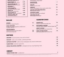 Watchman's Seafood menu