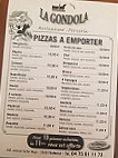 La Gondola menu