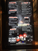 Sazon Bandit menu