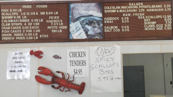Stan's Sea Food Inc menu