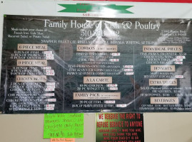 Family House Of Fish & Poultry menu