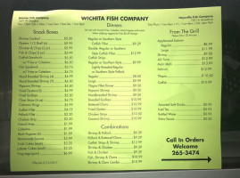 Wichita Fish Co menu