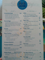 The Blue Door Cafe and Bakery menu