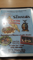 Mariscos El Ostion menu
