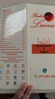 Bulevar Luna menu