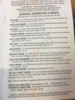 Crossroads Cafe menu