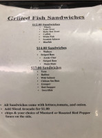 Burhop's Seafood menu