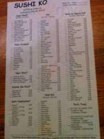 Sushi Ko Farmington Hills menu