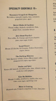 The Moani Waikiki menu