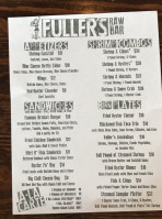 Fuller's Raw menu