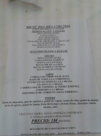 Ruta Del Sur menu