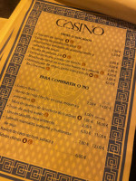 Casino Gastrobar menu