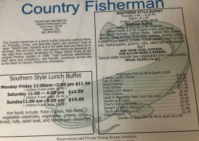 Country Fisherman Café menu
