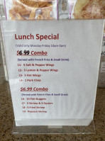 Tj Cajun Seafood Wings menu