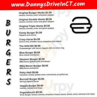 Danny's Drive-in menu