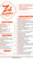 Zs Buddies Sushi inside