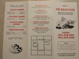 C K Seafood Inc menu