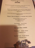 Dragonfly Restaurant menu