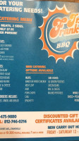 Frank Jr's Barbeque & Catering menu
