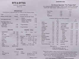 Bits & Bytes menu