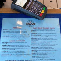 East Beach Tacos menu