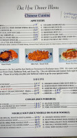 Dac Hoa menu
