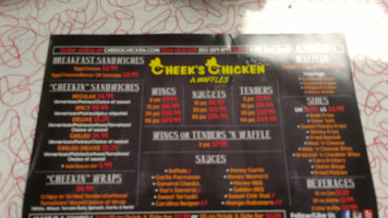 Cheek's Chicken Waffles menu