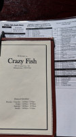 Crazy Fish menu