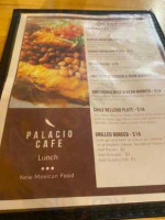 Palacio Cafe menu
