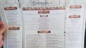 Crackings. menu