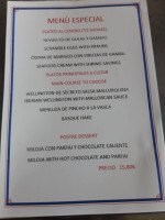 Chiringuito Mar Serena menu