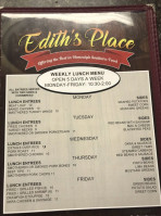 Edith's Place food