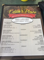 Edith's Place food