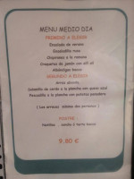Tasca Bacco menu