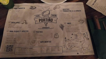 Chiringuito Playa Portino menu