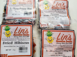 Lin's Hawaiian Snacks inside