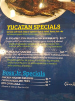 Mariscos Yucatan Seafood menu