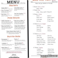 Poke Burri Raleigh menu